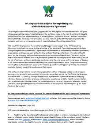 WCS Input on Other Related Documents - WCS.org